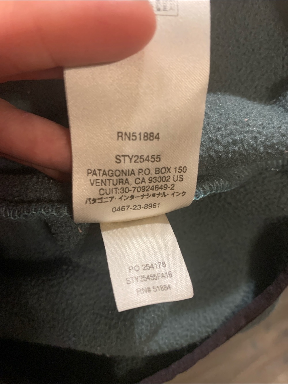 Patagonia Synchilla Snap-T Fleece Pullover Blue Gray Colorblock Medium - Picture 4 of 4
